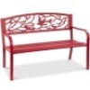 50" Steel Garden Bench w/ Pastoral Bird Backrest - Appears New&nbsp;&nbsp;