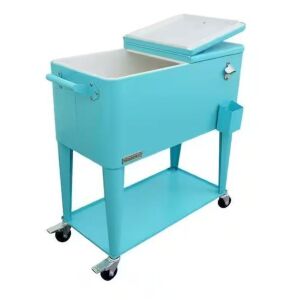 Permasteel 80 Qt. Turquoise Chest Cooler 