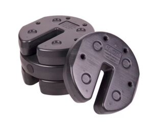 USW 20 lbs. Black Canopy Weight Plates, Set of 4 