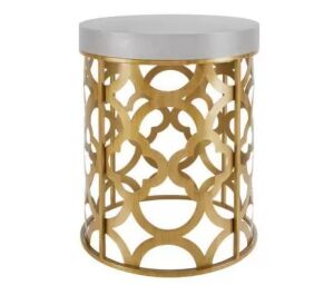 Hampton Bay 19 in. H Metal Garden Stool  