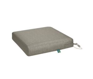 Classic Accessories Duck Covers Weekend 19 in. W x 19 in. D x 3 in. Thick Square Outdoor Dining Seat Cushion in Moon Rock