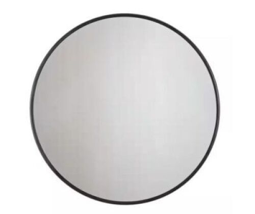 30 in. x 30 in. Modern Round Framed Adelina Black Circular Accent Mirror&nbsp;