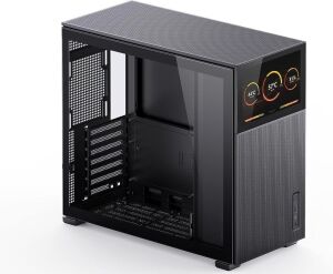 JONSBO D41 MESH SC Black ATX Computer Case with Screen - 2 Small Dents on Top 