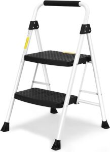 HBTower 2 Step Ladder, Folding Step Stool with Handgrip