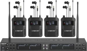 Phenyx Pro Wireless in Ear Monitor System, Quad-Channel, 164ft Range, Mono Deisgn