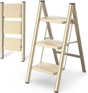 HBTower Step Ladder 3 Step Folding