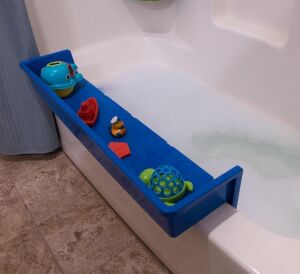 Tub Topper Bathtub Splash Guard Play Shelf Area