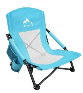 Oileus Folding Low Beach Chair - Cut in Bag 