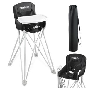 PandaEar Portable High Chair with Tray, Gray - Stock Photo Wrong Color