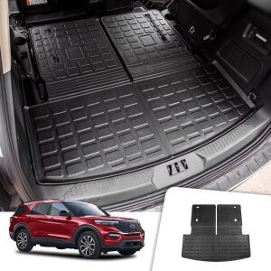 Rongtaod Cargo Mat Compatible with 2020-2024 Ford Explorer 6&7 Passenger 