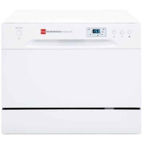 Countertop Portable Dishwasher w/ 6 Wash Cycles and Preset Start Function