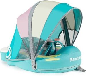 Mambobaby Non-Inflatable Baby Float with Canopy