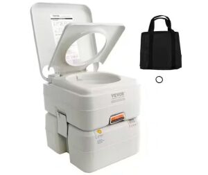 Portable Camping Toilet with Carry Bag 5.3 Gal Waste Tank