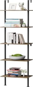 5 Tier Ladder Shelf Bookcase