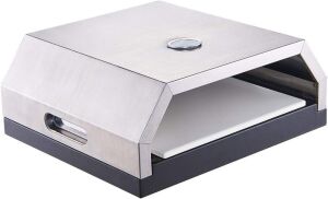 Grill Top Pizza Oven with Stone for Gas or Charcoal Grill