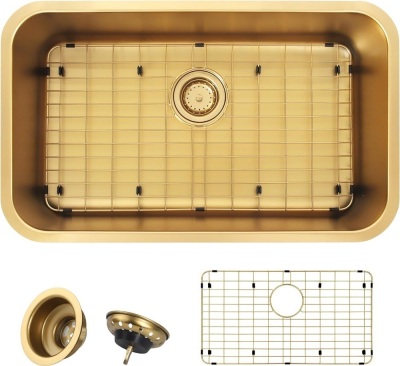 Stainless Steek Kitchen Sink 3018 (Gold)