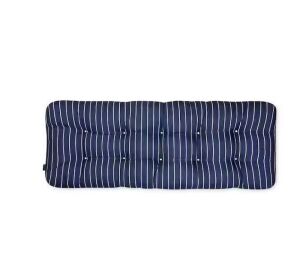 54 in. W Rectangular Patio Bench Cushion in Classic Navy, Stripe 