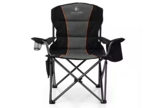 Oversized Folding Camping Chair with Cooler Bag 