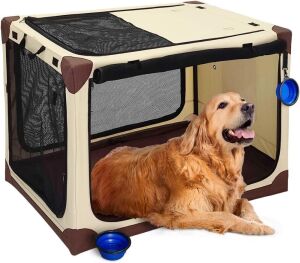 Pecait Soft Collapsible Dog Crate, 42