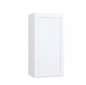 Hampton Bay Courtland 18 in. W x 12 in. D x 36 in. H Assembled Shaker Wall Kitchen Cabinet in Polar White 