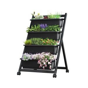  FLEXIMOUNTS Vertical Raised Garden Bed w/ Wheels