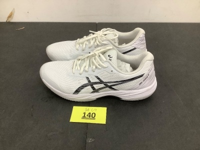 ASICS Gel-Game 9 Tennis Shoe for Men - Open Mesh Design with Padded Collar, Classic Lace - Up Closure, and Stylish Shoes White/Black 8.