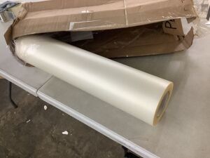 24" x 300' Roll of Clear Transfer Tape for Vinyl, Medium-High Tack Adhesive