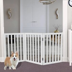 SFJC Freestanding Foldable Pet Gate 3 Panels