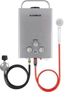  CAMPLUX Portable Propane Water Heater 1.58 GPM, 41,000 BTU, Camping Shower