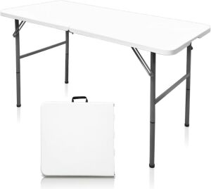 HiEthan Plastic Folding Table 4ft