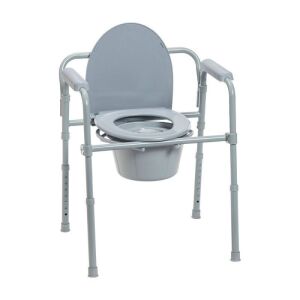 Drive Medical Steel Folding Bedside Commode