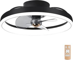 OSGNER Ceiling Fan with LED Light, Remote, 20" 