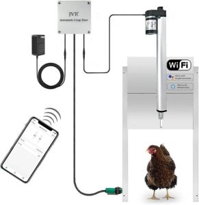 JVR Smart Automatic Wi-Fi Chicken Coop Door 