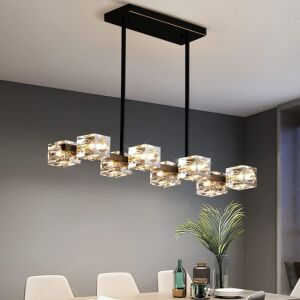 OKES Crystal Pendant LightsFixture with 8-Lights