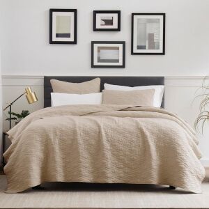 Oversized Lightweight Bedspread Coverlet with Pillow Shams, California King 