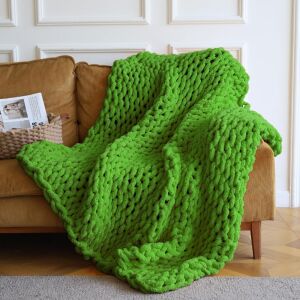 Soft Cable Knitted Throw Blanket, 50" x 60" 