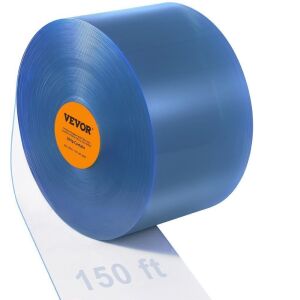 VEVOR PVC Strip Curtain, 150' Length, 8" Width