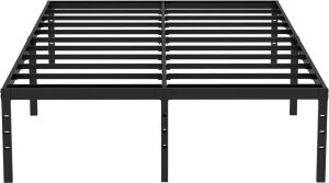 14" Full Metal Bed Frame with Steel Slats