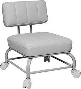 Rolling Stool with Back Rest 