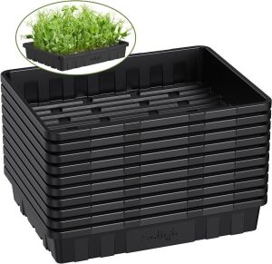 Extra Thick Plant Growing Trays, 10 Pack 