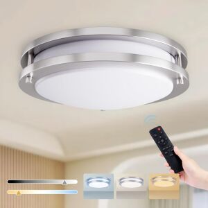 LED Ceiling Light Fixture with Remote 16 Inch