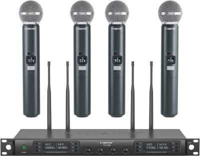 Phenyx Pro Quad Channel Wireless Microphone System 