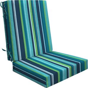  Honeycomb Outdoor Highback Chair Cushion , 21" W x 42" L