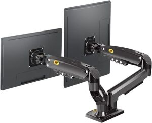 Dual Monitor Desk Mount Stand Full Motion Swivel