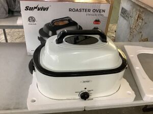 Sunvivi Electric Roaster Oven with Self-Basting Lid 