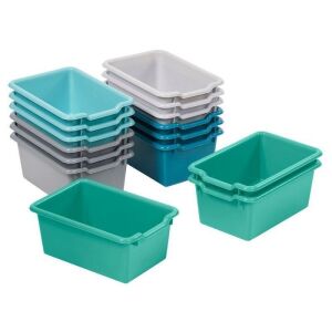 Scoop Front Storage Bins, Cubby Compatible, 15-Piece