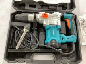  Berserker 1-9/16" SDS-Max Heavy Duty Rotary Hammer Drill with Vibration Control, Safety Clutch, 13 Amp 3 Functions 