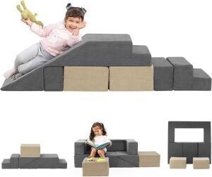 Toddlers Convertible Climbing Play Couch