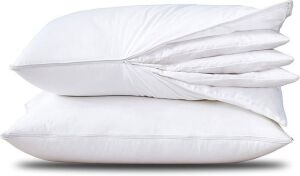 Three Geese Adjustable Layer Goose Feather Pillow, Set of 2