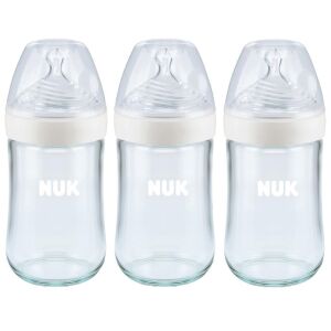 Lot of (2) NUK Glass Baby Bottles, 8 fl oz/3pk